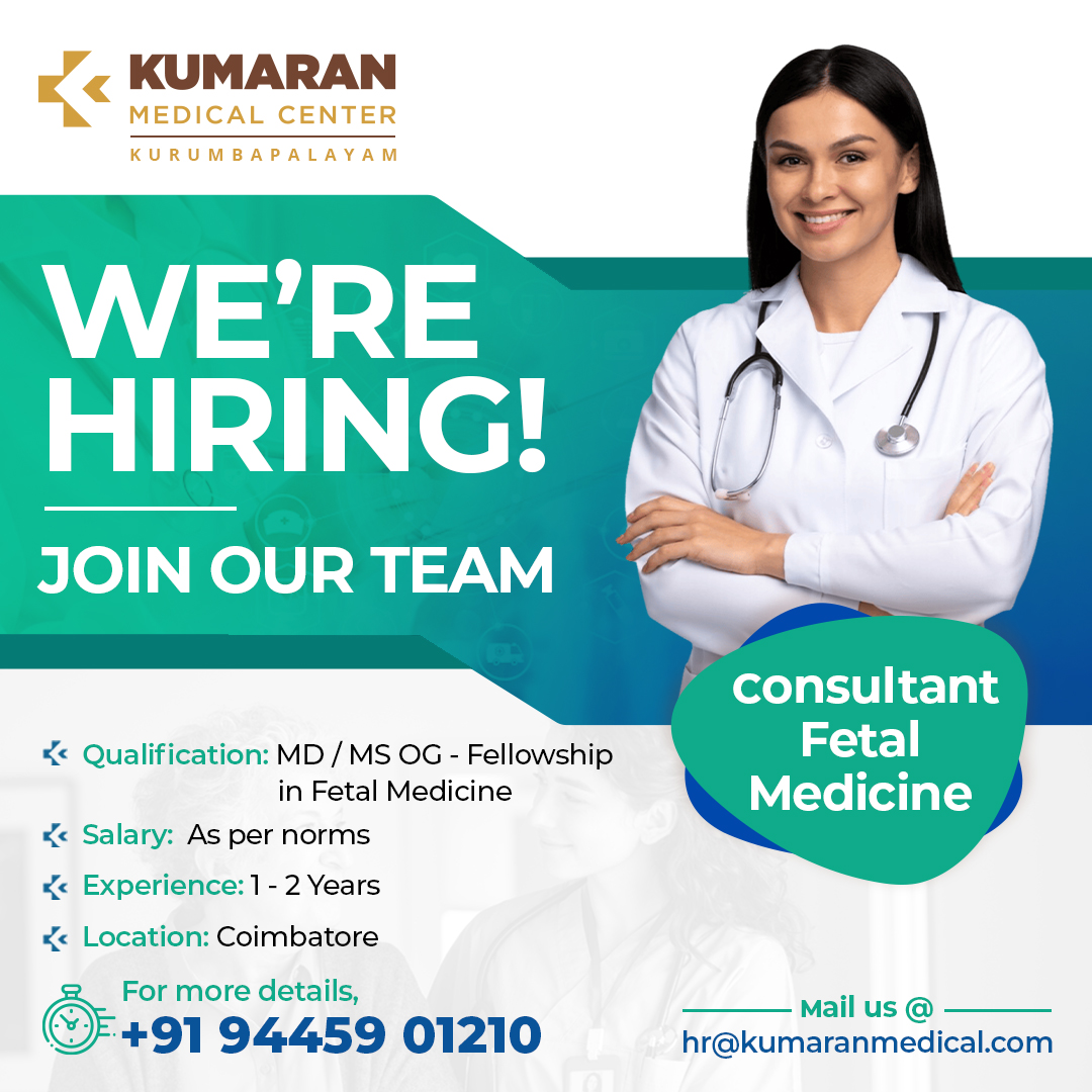 Job Openings at Kumaran Medical Center | Health care Jobs